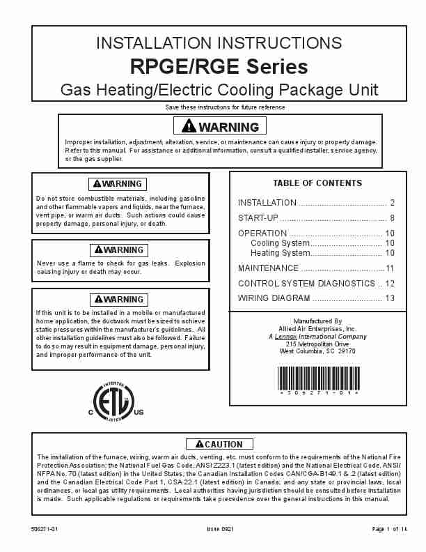 Allied Air Enterprises Gas Heater 506271-01-page_pdf
